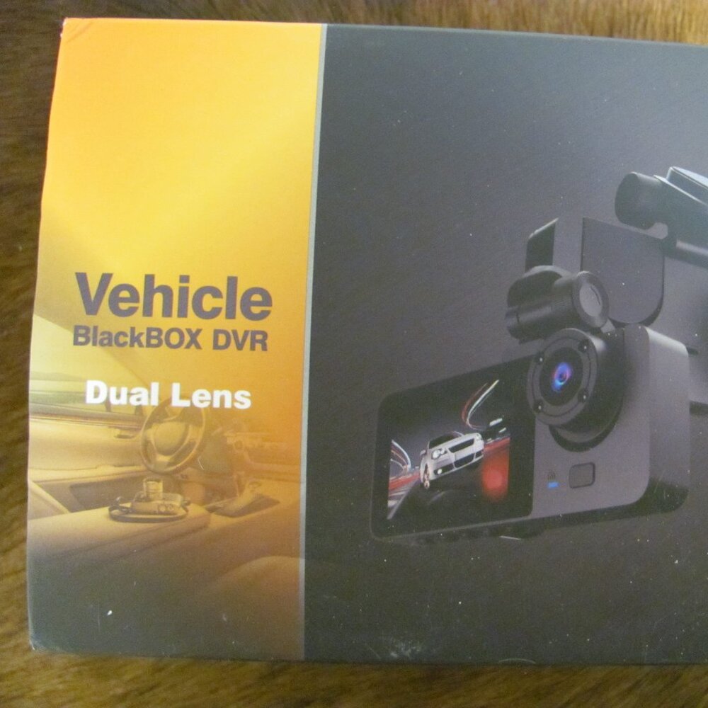VEHICLE BLACKBOX DVR DUAL LENS NIP